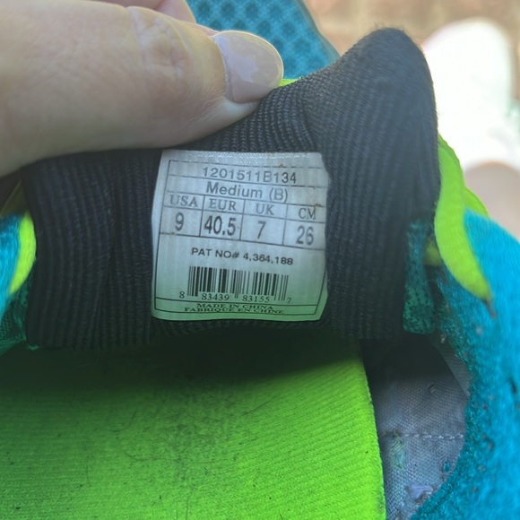 Brooks Adrenaline GTS 14 blue & green sneakers  Size 9 - Picture 8 of 10